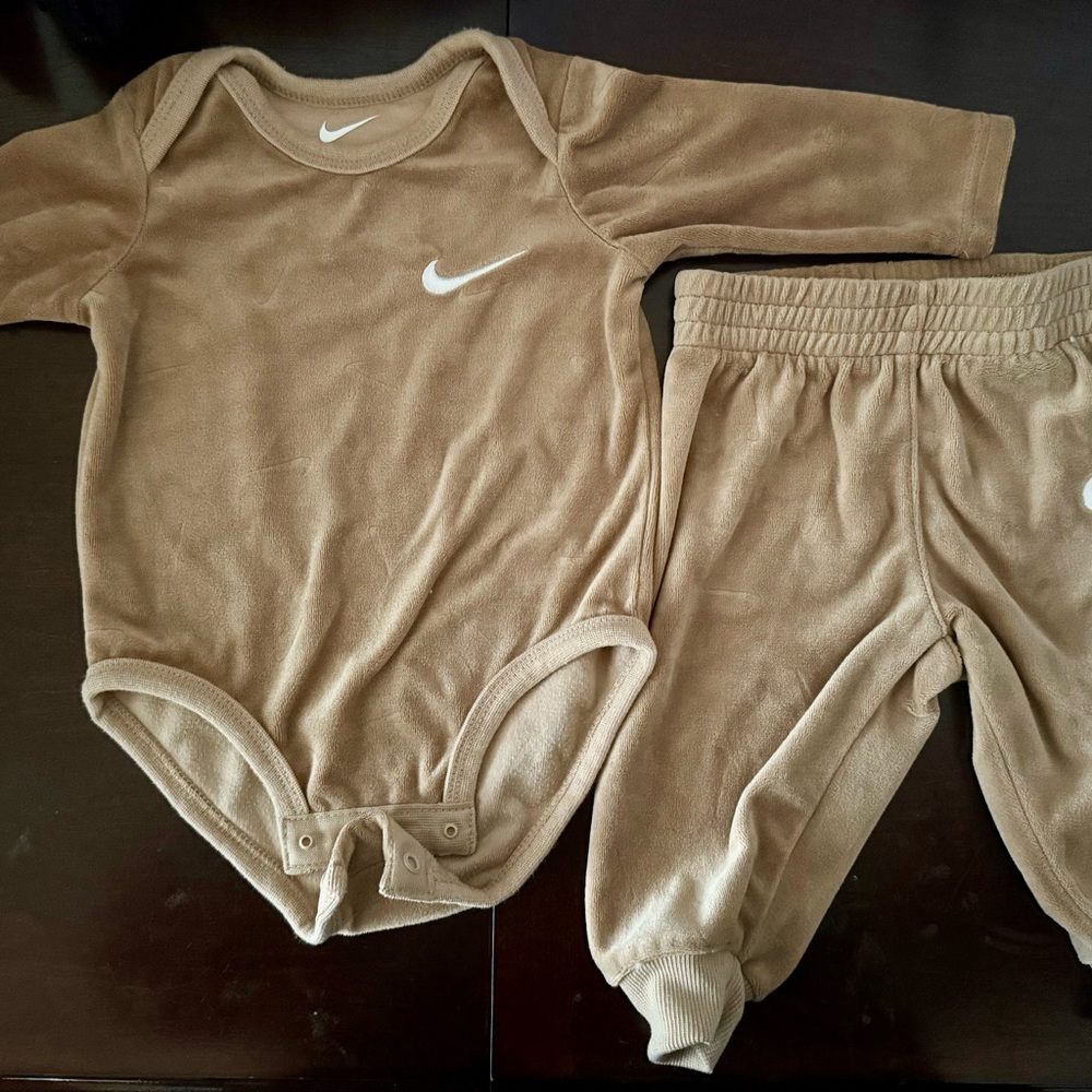 Nike Tan Kids One Piece Set